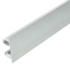 Perfil aluminio tira led iluminación lateral doble 2m