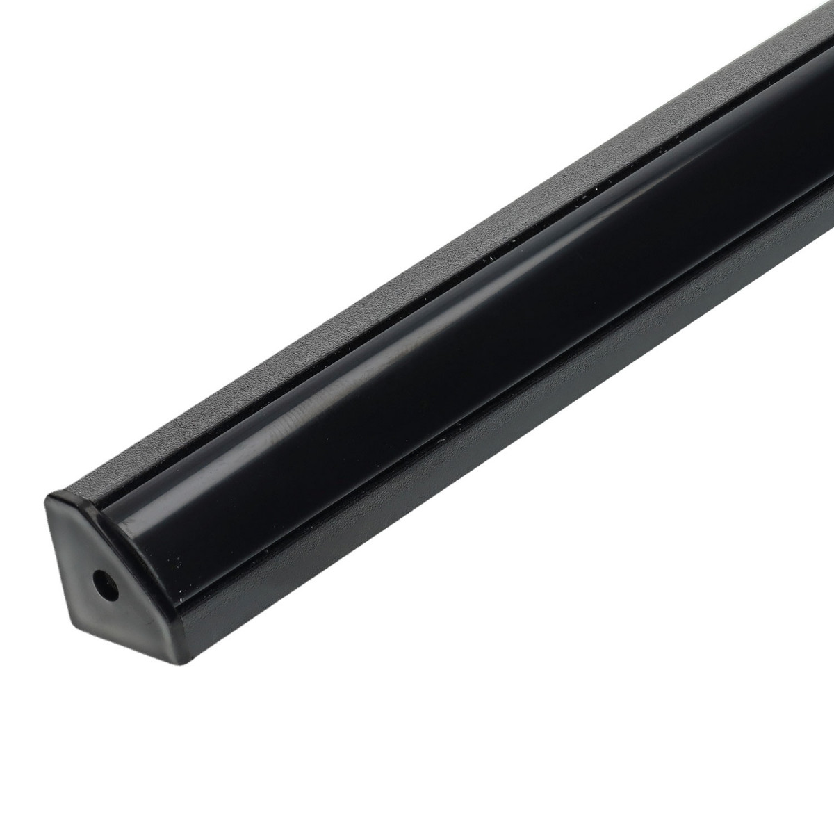 Profil d'angle en aluminium pour bande LED 1m noir