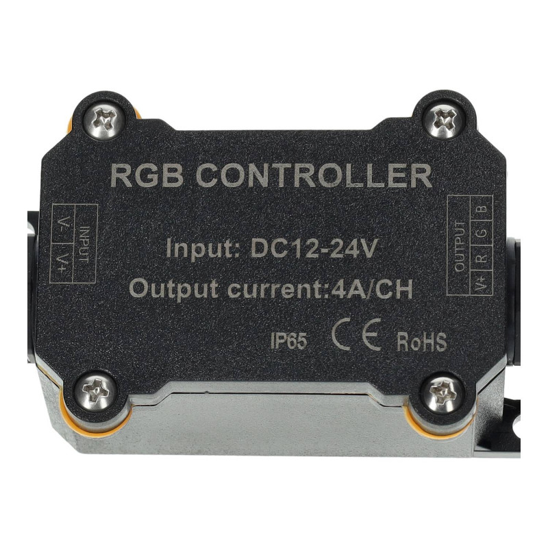 IP65 radiofrequency, 12A RGB remote control and controller