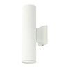 Aplique Aluminio 2xGU10 Blanco IP54
