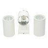 Luz de parede 2XGU10 IP54 branco