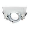 Marco orientable blanco para bombilla dicroica