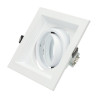 Marco orientable blanco para bombilla dicroica