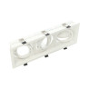 Marco orientable triple para AR60 color blanco