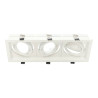 Moldura ajustável triplo para AR60 branco
