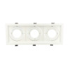 Moldura ajustável triplo para AR60 branco