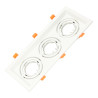 Cadre pivotant triple pour ampoule dichroïque noire