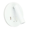 ALUMINIUM WALL LIGHT LED 3+8W USB