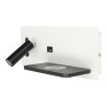 Lampe murale LED 7+3W USB + charge sans fil droit