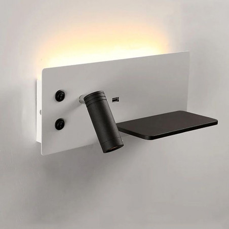 7+3W LED wall light with...