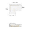 Connecteur en L pour bande LED COB 12/24V 10mm
