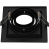 Marco orientable negro para bombilla dicroica