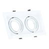 Adjustable white frame for MR16. Double
