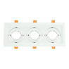 Cadre pivotant triple pour ampoule dichroïque noire