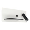 Luz de parede LED 7+3W com USB esquerda
