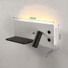 Luz de parede LED 7+3W com USB direito