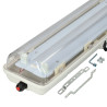instalação Armadura Estanque ATEX 2 Tubos LED T8 9W IP66 600mm