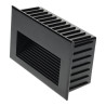 Baliza LED 3W IP65 COLOR NEGRO 160x100mm