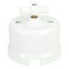 Interruptor vintage conmutado porcelana blanco
