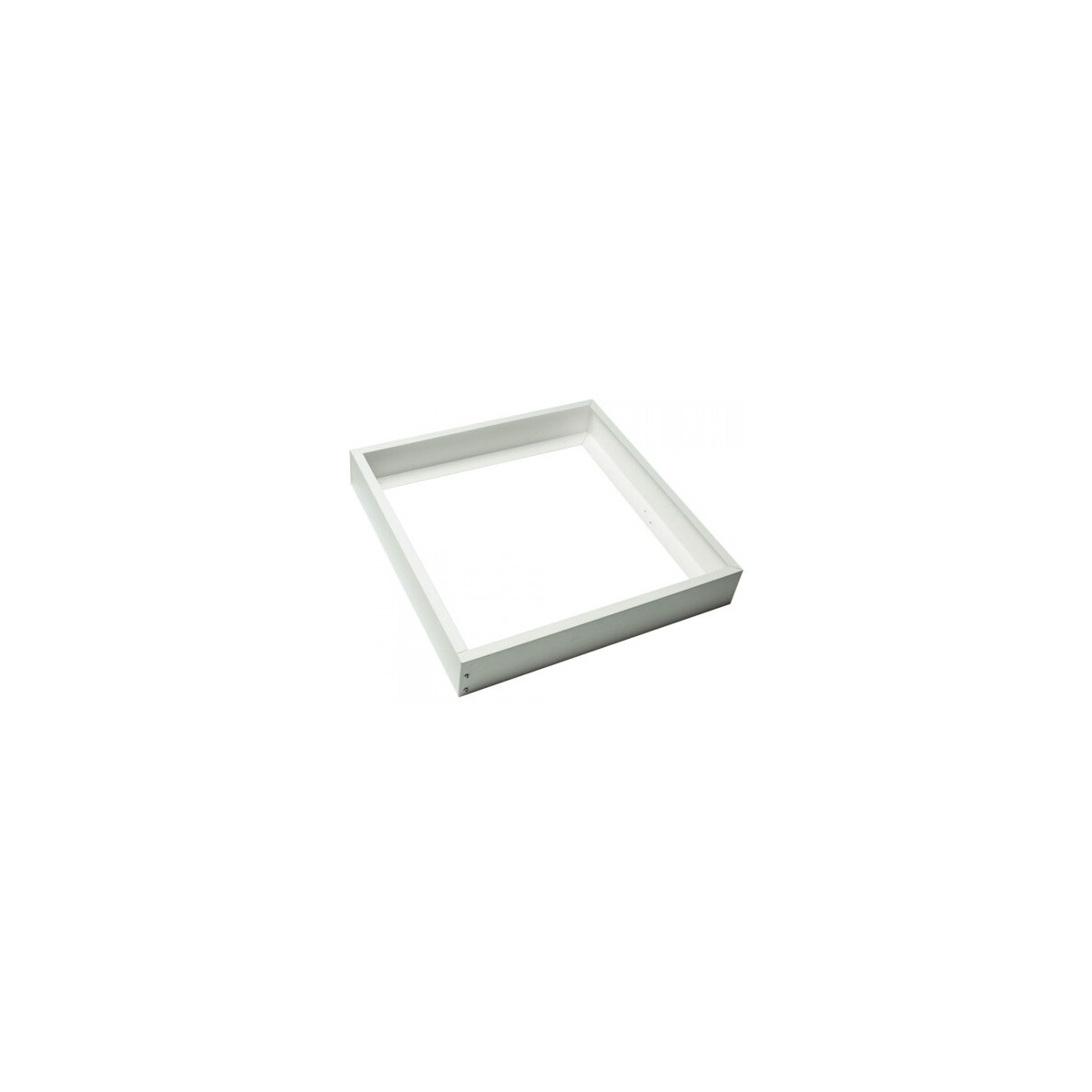 Marco aluminio color plata para instalación en superficie de panel 60x60