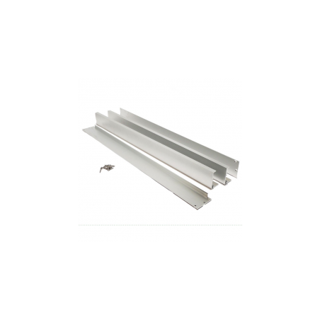 Marco aluminio color plata para instalación en superficie de panel 60x60