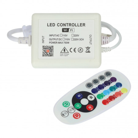 RGB 220V Wifi + IR LED...