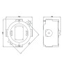 Industrial junction box ATEX 4 ways M25 IP66