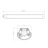 Lâmpada estanque ATEX LED 40W 600mm