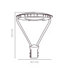 Lâmpada de rua LED 50W