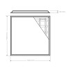 Panneau LED 60X60 24W 165lm/W 3CCT