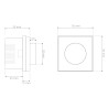 Regulador de intensidade TRIAC série cristal