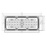 Módulo LED 36W para iluminação pública Bridgelux