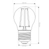 Bombilla filamento led  360º 4W REGULABLE