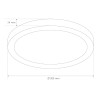 Plafonnier LED SLIM rond de 18W