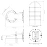 Luz de parede metalica industrial E27