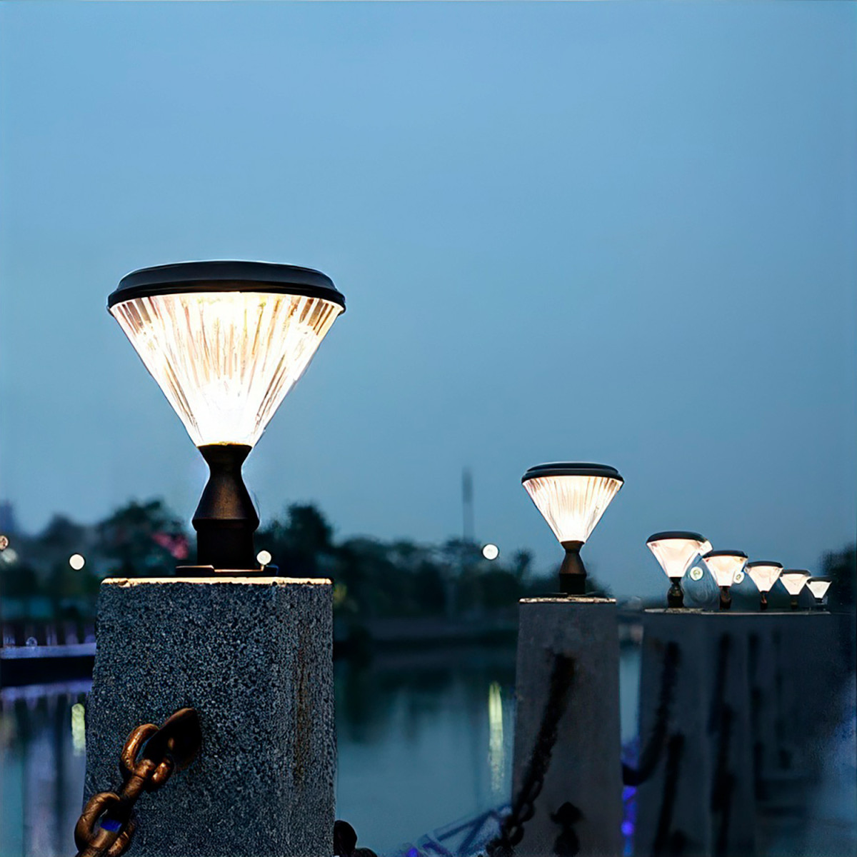 Solar Wall Light LED Surface-Mounted 6W IP65