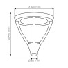 Luz de rua LED 60W Epistar cinzento