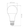 lâmpada 12W E27 Regulável