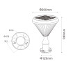 Aplique de Parede Solar LED 6W IP65
