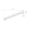 Base de LED Tube T8 600 mm