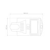 Lampadaire solaire à LED de 20W avec détecteur de mouvement