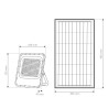 Projector led SLIM 100W solar
