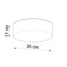 Ceiling lamp ARENA 35 black
