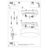 Ceiling lamp ARENA 35 grey