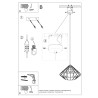 Pendant lamp UMBERTO white