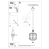 Lampe suspendue CELTA blanc