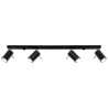 Plafonnier RING 4L noir