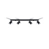 Ceiling lamp RING 4L black