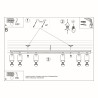 Ceiling lamp RING 6L white