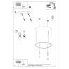 Ceiling lamp INEZ black